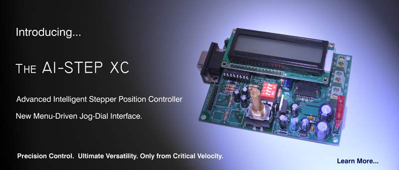 The AI-STEP XC Advanced Intelligent Stepper Position Controller. Precision Control from Critical Velocity.
